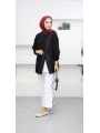 Fermuarlı Viral Sweat - Siyah