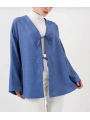 Keten Kimono - Mavi