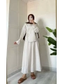 Kimonolu Keten Etekli Takım