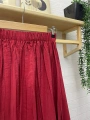 Kraş Yazlık Etek -Kırmızı