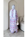Linda Yırtmaçlı Tunikli Pantolonlu Takım - Mavi