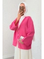 Müslin Kumaş Kimono - Pembe