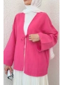 Müslin Kumaş Kimono - Pembe
