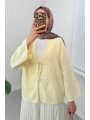 Müslin Kumaş Kimono - Sarı