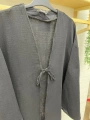 Müslin Kumaş Kimono - Siyah