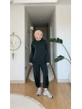Paraşüt Detaylı Pantolonlu Spor Takım - Siyah