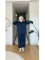 Paraşüt Detaylı Pantolonlu Spor Takım - Lacivert