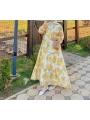 Rana Çiçekli Elbise - Sarı 2