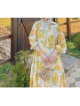 Rana Çiçekli Elbise - Sarı 2