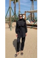 Roba Detaylı Tesettür Mayo - Siyah