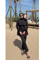 Roba Detaylı Tesettür Mayo - Siyah