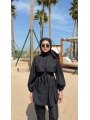 Roba Detaylı Tesettür Mayo - Siyah