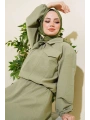 Spor Ceketli Etekli Takım - Yeşil