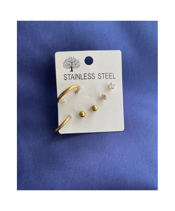 3LÜ KÜPE SETİ KÜÇÜK BOY GOLD RENK