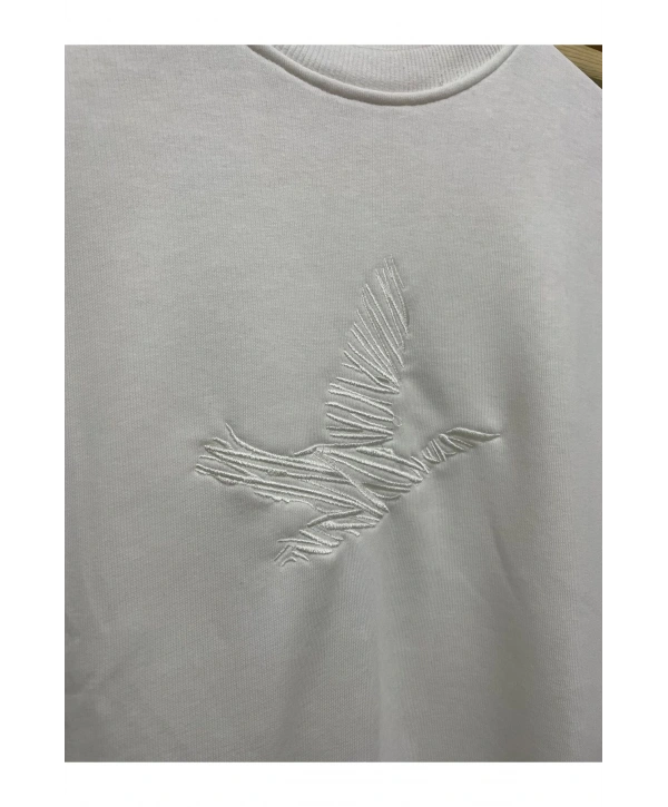KUŞ NAKIŞLI MUADİL SWEATSHİRT