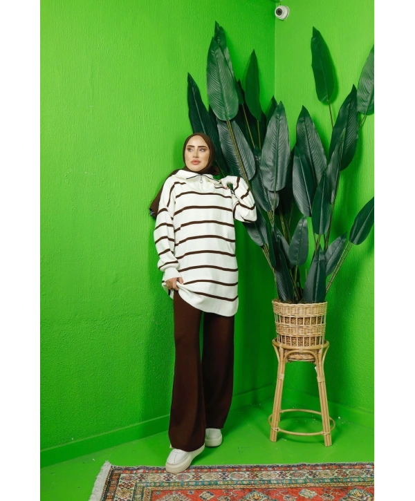 ÇİZGİLİİ İKİLİ TRİKO TAKIM