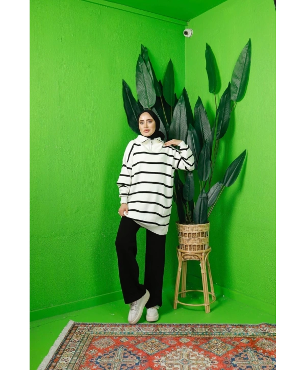 ÇİZGİLİİ İKİLİ TRİKO TAKIM