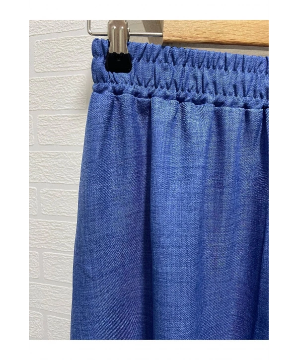 Kadın Yandan Bağcıklı Tesettür Etekli Takım