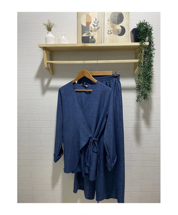 Kimonolu Keten Takım