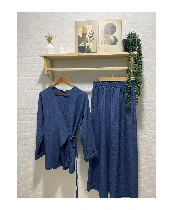 Kimonolu Keten Takım