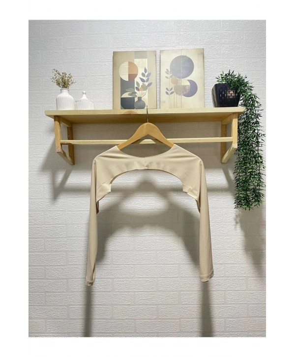 BOYUNDAN GEÇİRMELİ SIFIR YAKA KOLLUK