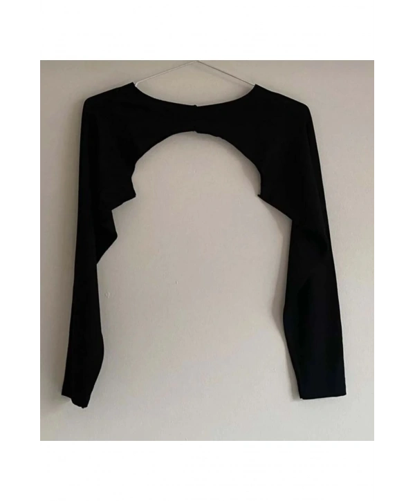 BOYUNDAN GEÇİRMELİ SIFIR YAKA KOLLUK