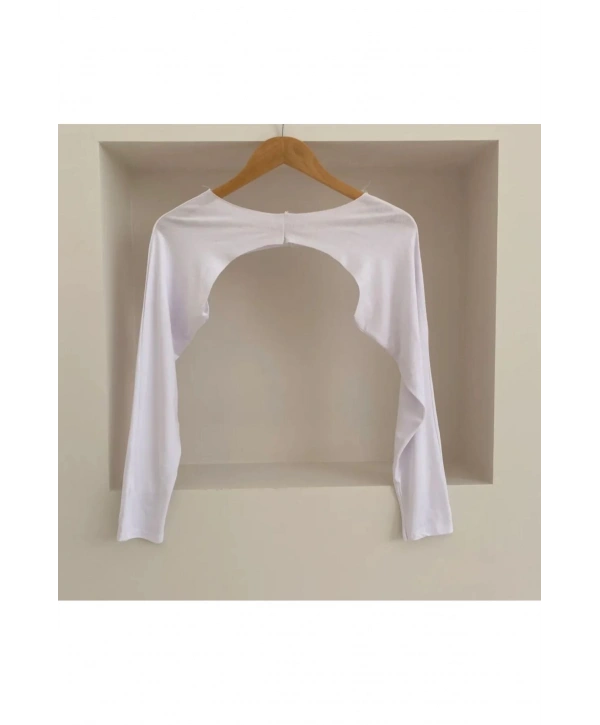 BOYUNDAN GEÇİRMELİ SIFIR YAKA KOLLUK