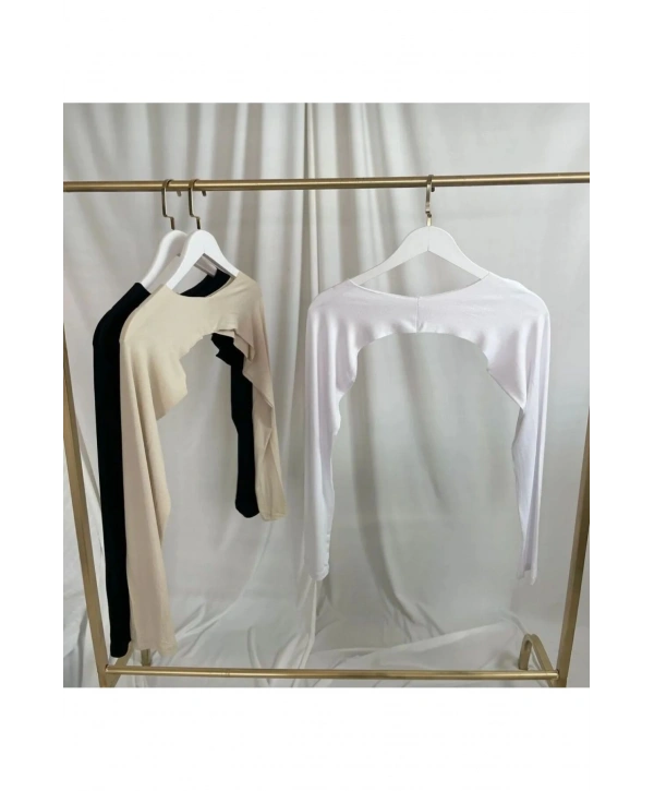 BOYUNDAN GEÇİRMELİ SIFIR YAKA KOLLUK