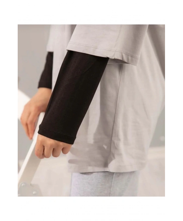 BOYUNDAN GEÇİRMELİ SIFIR YAKA KOLLUK