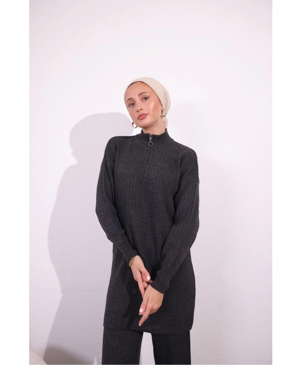 FERMUAR DETAYLI VİRAL TRİKO TAKIM