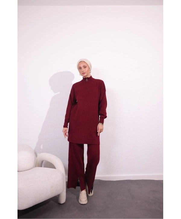 FERMUAR DETAYLI VİRAL TRİKO TAKIM