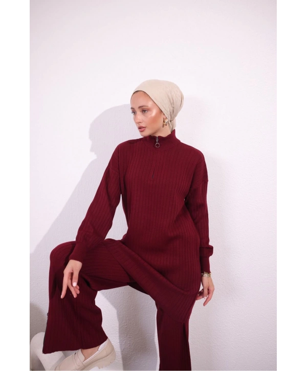 FERMUAR DETAYLI VİRAL TRİKO TAKIM