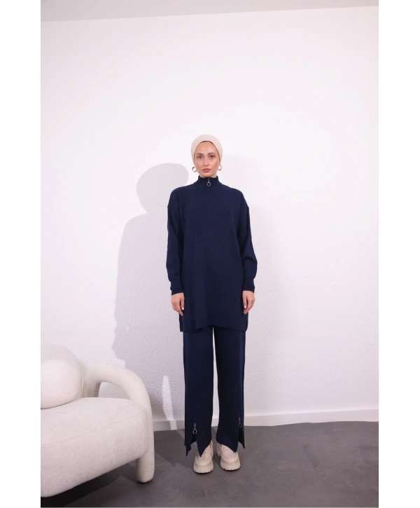 FERMUAR DETAYLI VİRAL TRİKO TAKIM