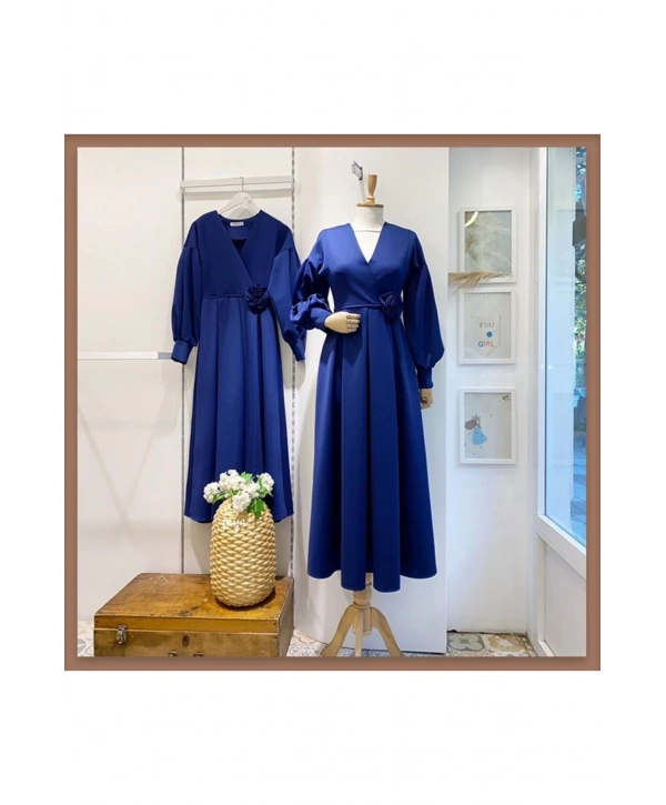 GÜL KEMERLİ SCUBA ELBİSE