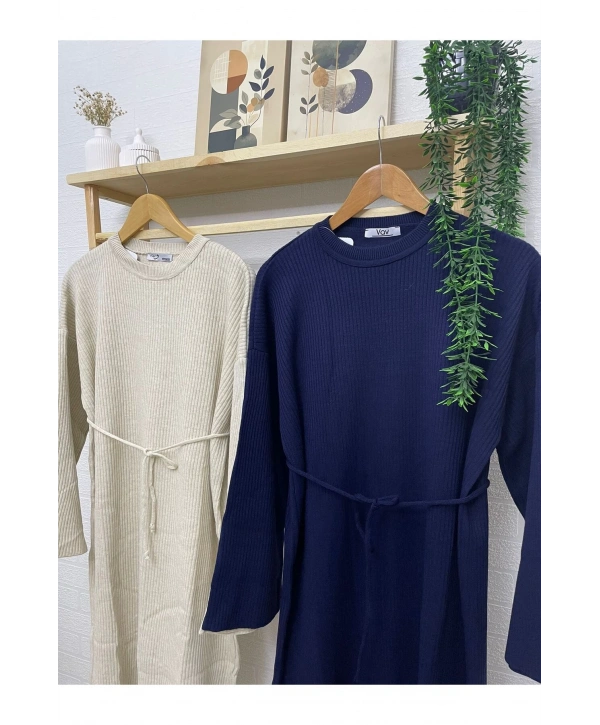 SALAŞ KOL TRİKO ELBİSE