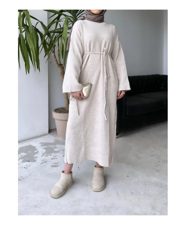 SALAŞ KOL TRİKO ELBİSE