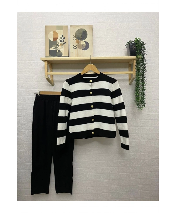 ÇİZGİLİ TRİKO HIRKA