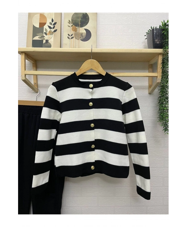 ÇİZGİLİ TRİKO HIRKA