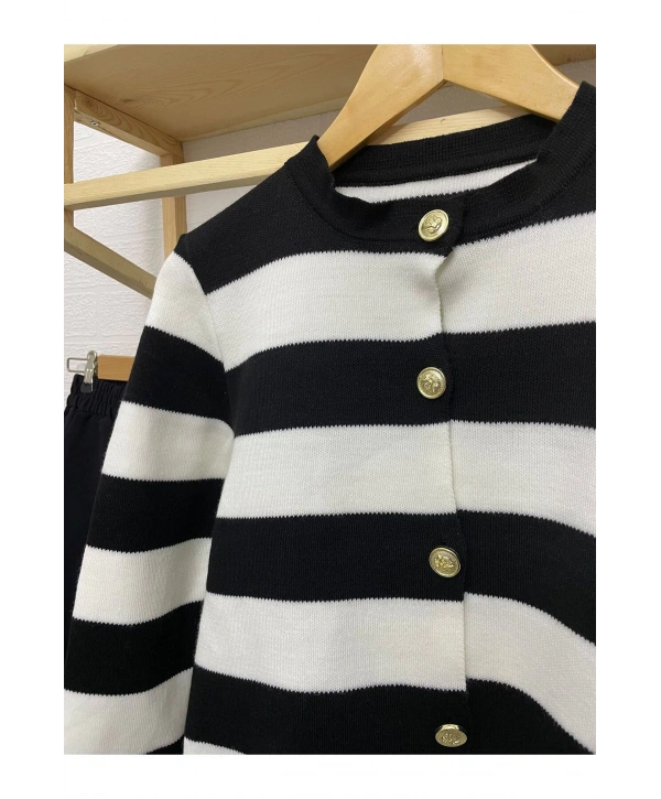 ÇİZGİLİ TRİKO HIRKA