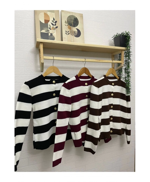 ÇİZGİLİ TRİKO HIRKA