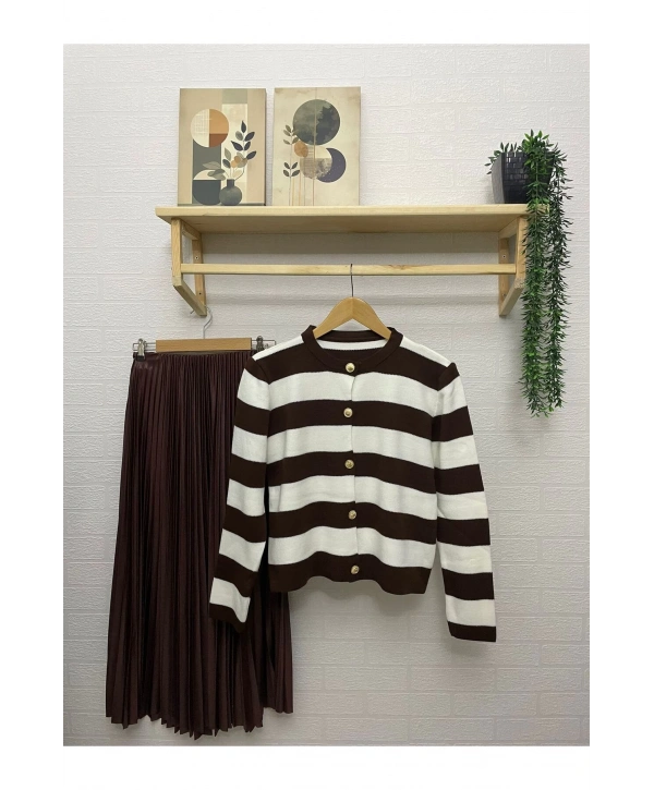 ÇİZGİLİ TRİKO HIRKA