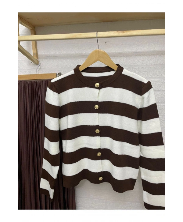 ÇİZGİLİ TRİKO HIRKA