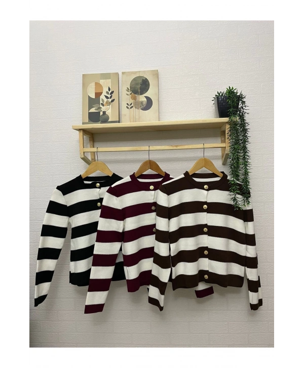 ÇİZGİLİ TRİKO HIRKA