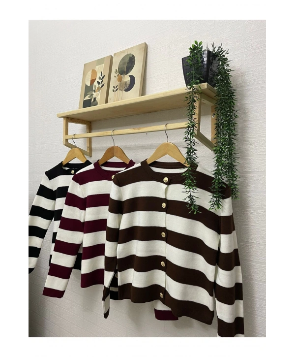 ÇİZGİLİ TRİKO HIRKA