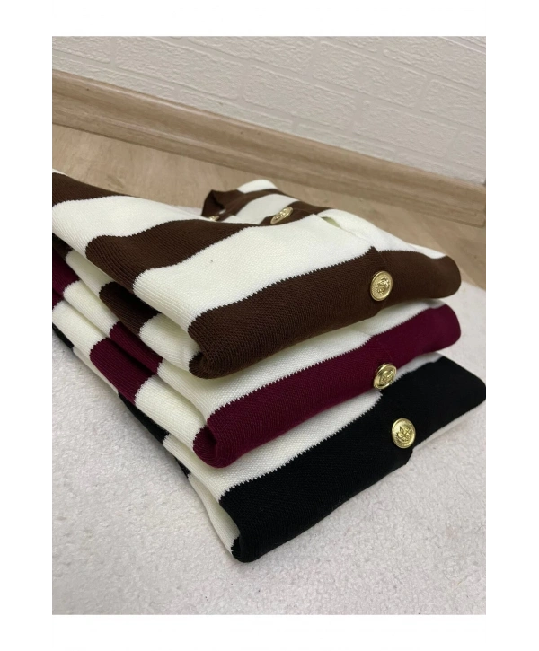 ÇİZGİLİ TRİKO HIRKA