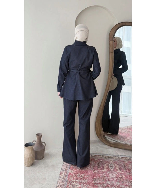 Sena Taşlı Kot Takım