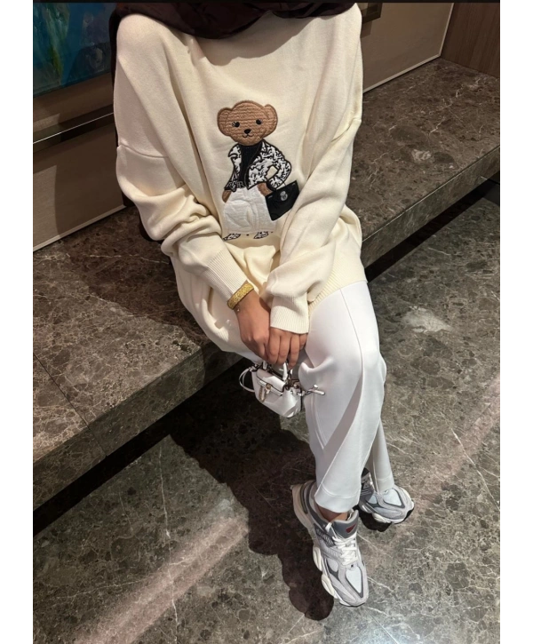 AYICIK NAKIŞLI TRİKO KAZAK