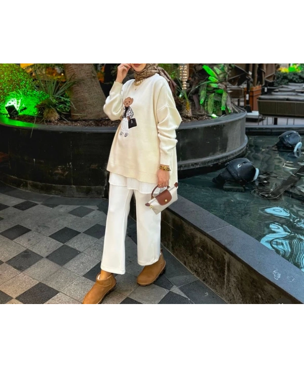 AYICIK NAKIŞLI TRİKO KAZAK