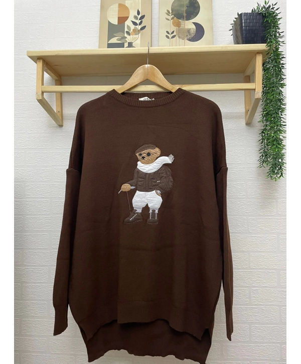 AYICIK NAKIŞLI TRİKO KAZAK