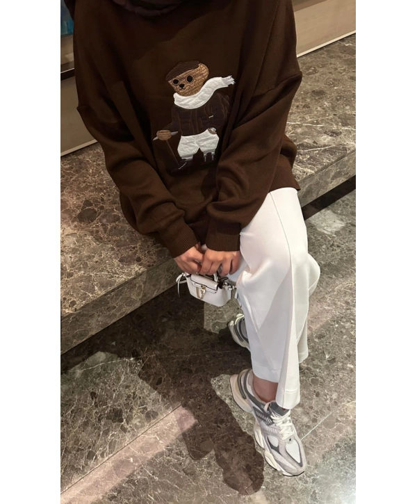 AYICIK NAKIŞLI TRİKO KAZAK